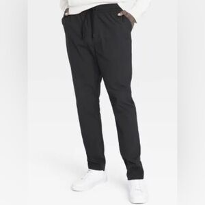 Men's Black Ripstop Pants - All In Motion™ Men’s Joggers Running Pants L NWT